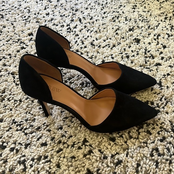 J. Crew Classic Black Pointed Heels - Picture 2 of 11